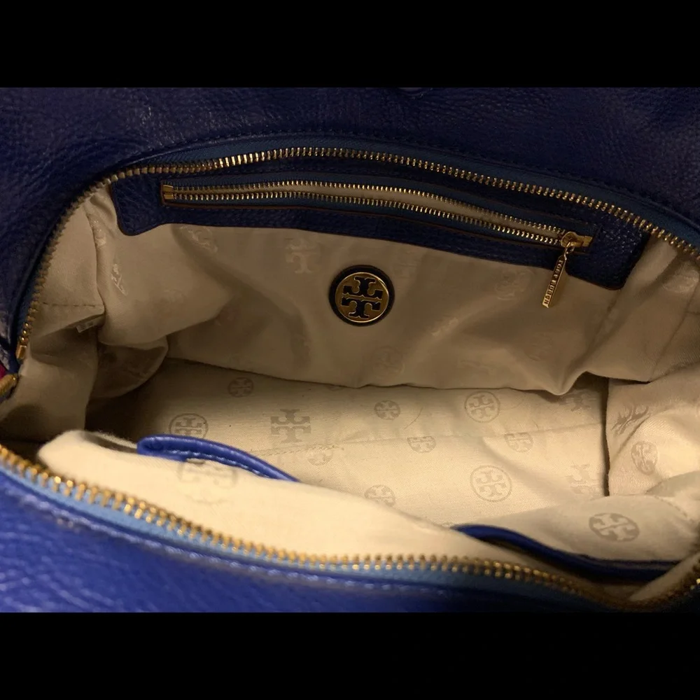 Tory Burch blue Thea satchel